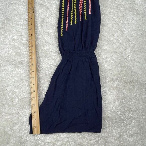 Lilly Pulitzer Beeler Navy Blue Embroidered Romper - Picture 8 of 11